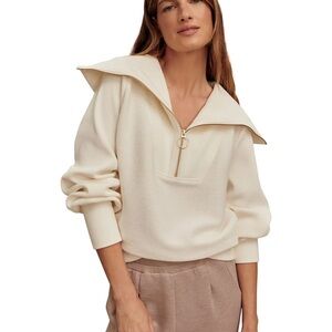 Varley Vine Sweater with Zipper Detail